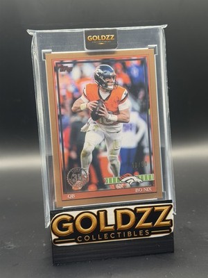 Bo Nix 2026 Topps Flagship Football 35th Anniversary Gold 10/50 91TF-31