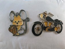 suncatcher stained glass vintage Lot Of 2 Ornaments