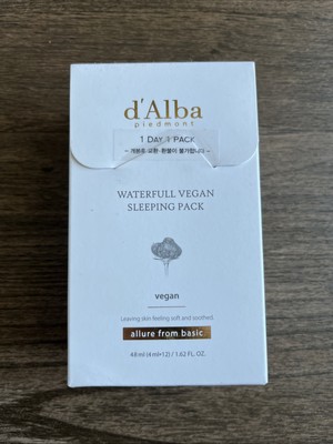 d'Alba piedmont White Truffle Waterfull Sleeping Pack (4ml x 12) BNIB+FREEGIFT 