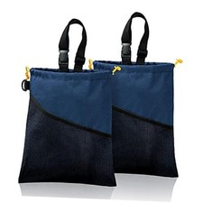 2PCS Hanging Car Garbage Can - Waterproof Leakproof Trash Bag  Car Trash Blue