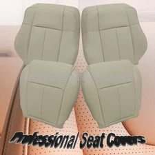 For 2006-10 Infiniti M35 Driver / Passenger Bottom & Top Leather Seat Cover Tan