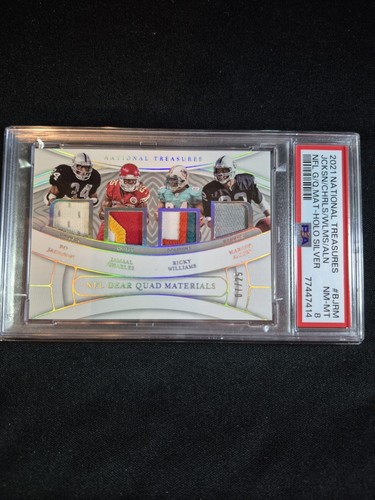 2021 National Treasures NFL Gear Quad Materials Jackson Allen Williams Charles