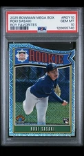 2025 Bowman - Rookie of the Year Favorites Roki Sasaki #ROY-10 Mojo (PSA 10)