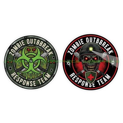 Zombie Outbreak Response Team Vinyl Decal Sticker 2 Pack B