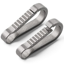 TISUR Titanium Key Ring Hooks, Small Carabiner Keychain Clip,Mini Snap Keyrin...