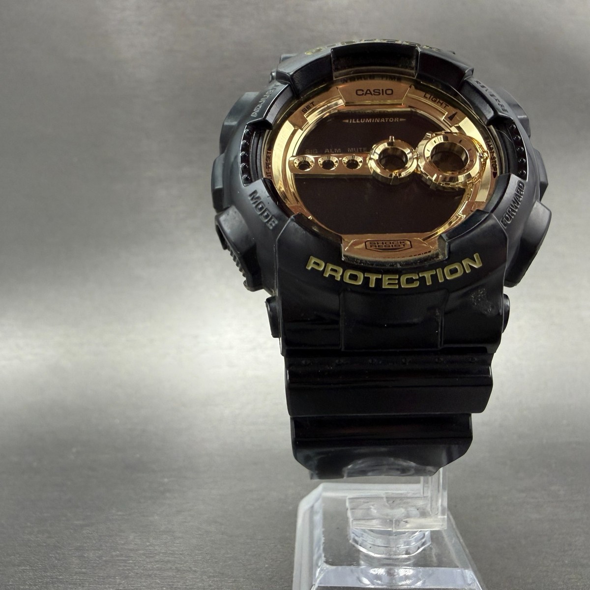 Casio G- Shock GD-100GB Watch Men 51mm Digital Gold Black Round