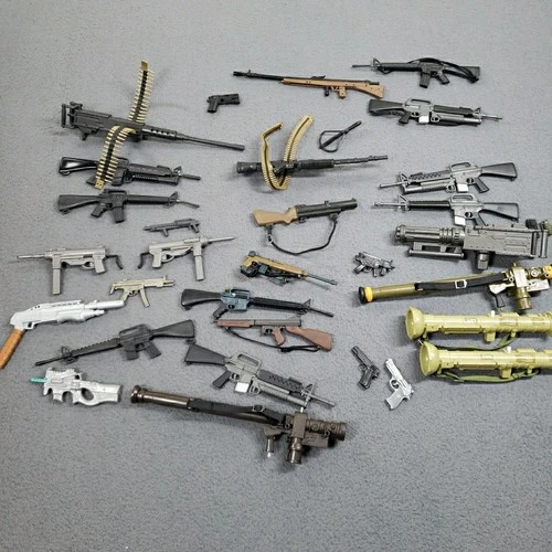 1/6 Scale RIFLE GUN WEAPON GEAR LOT OF 31 for 12" Figure Accessories Part GI JOE