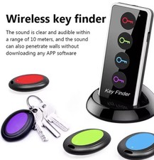 Key Finder, 80dB RF Item Locator Tags with 131ft. Working Range, Wireless Remot