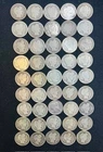 Barber Silver Dimes - 45 coins with dates ranging from 1892 to 1916 - lot 119