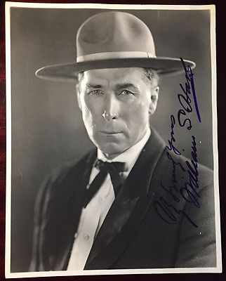 WILLIAM S.  HART - PHOTOGRAPH SIGNED Silent Screen Cowboy Star