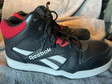 Reebok Men’s High Top RB4132 Composite Toe Safety Work Shoe Black Red Size 7.5
