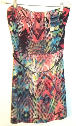 Three Pink Hearts Strapless Dresses w/Skinny Belt Size S-XL NWT$40 - Picture 2 of 8