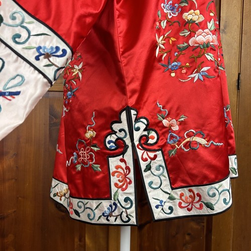 Vintage Women's SZ LG ESME Silk Blend Traditional Oriental Embroidered Tunic Top - Picture 4 of 18