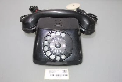 Altes Telefon mit Wählscheibe (schwarz) - Bild 1 von 4