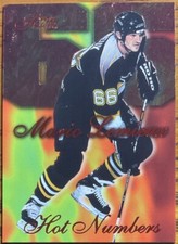 1996-97 Flair Hot Numbers Mario Lemieux #7 Pittsburgh Penguins