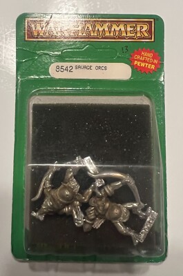 NOS!! Warhammer  8542 Savage Orcs Blister Pack METAL OOP