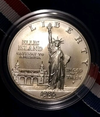 1986-P Statue of Liberty Commemorative Uncirculated Silver Dollar