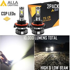 Alla Lighting H13 Headlight Led Car Headlights Conversion Bulb Lamp Xenon White