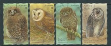 AUSTRALIA 2016 OWLS SET OF 4 FINE USED