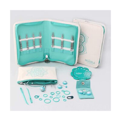 Knitter's Pride-Mindful Interchangeable Lace Needles Set 4''-Kindness Sizes 2....