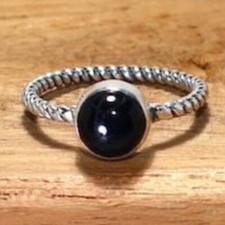 Natural Black onyx 925 Sterling Silver ring Handmade Gift For christmas A-504