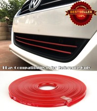 Red Tpe Rubber Overlay Trim Cover For Hyundai Kia Upper Lower Grille Air Dam