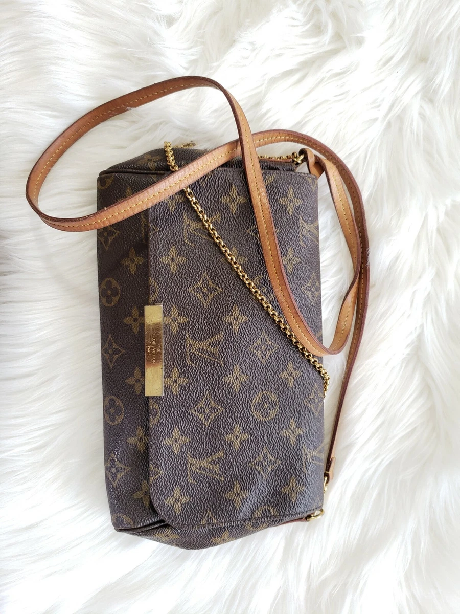 LOUIS VUITTON Favorite PM Damier Ebene Crossbody Clutch Discontinued /Sold  Out!