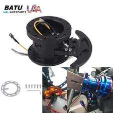 WorksBell  Flip Up Tilt Quick Release System Steering Wheel Hub Boss Kit Black