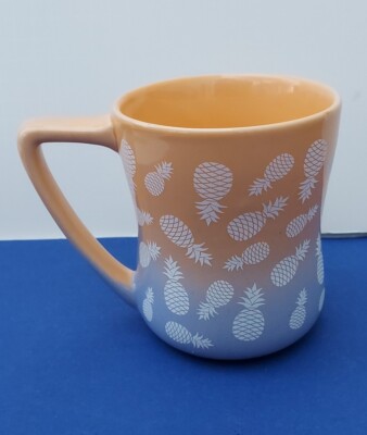 Pineapple Mug Large 20 oz Coffee Cup Edible Arrangement Tropical Fruit EUC