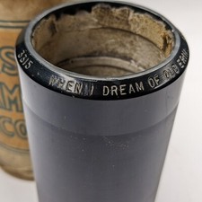 1917 Edison 4M 3315 Apollo Quartet Boston When Dream Old Erin Cylinder Record Y2