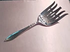 Portsmouth by Gorham Sterling Asparagus Fork with Piercings-Mono'd 9 1/8"