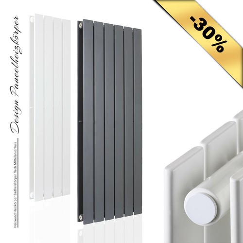 Design-Paneelheizkörper ; Heizwand Heizkörper Badheizkörper Mittelanschluss Neu