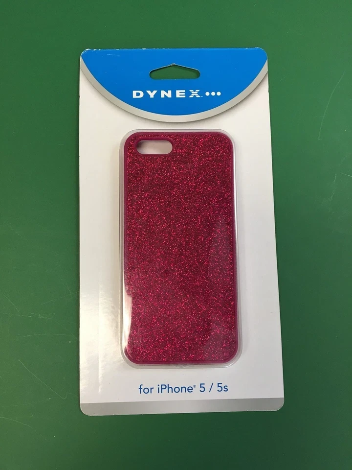Funda Carcasa DYNEX iPhone 5/5s Nueva En Paquete Rosa Fucsia BRILLO EE. UU. Foto 2 de 2