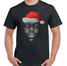 Biggie Smalls Xmas T-Shirt The Notorious B.I.G. Mens Funny Big Secret Santa