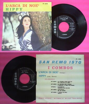 LP 45 7'' I COMBOS L'arca di noe'Hippy 1970 italy COMBO HP 8066 no cd mc dvd*
