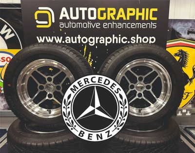 Oldtimer Mercedes-Benz 1926 schwarz auf weiß Logo für Man Cave Garagen Werkstätten