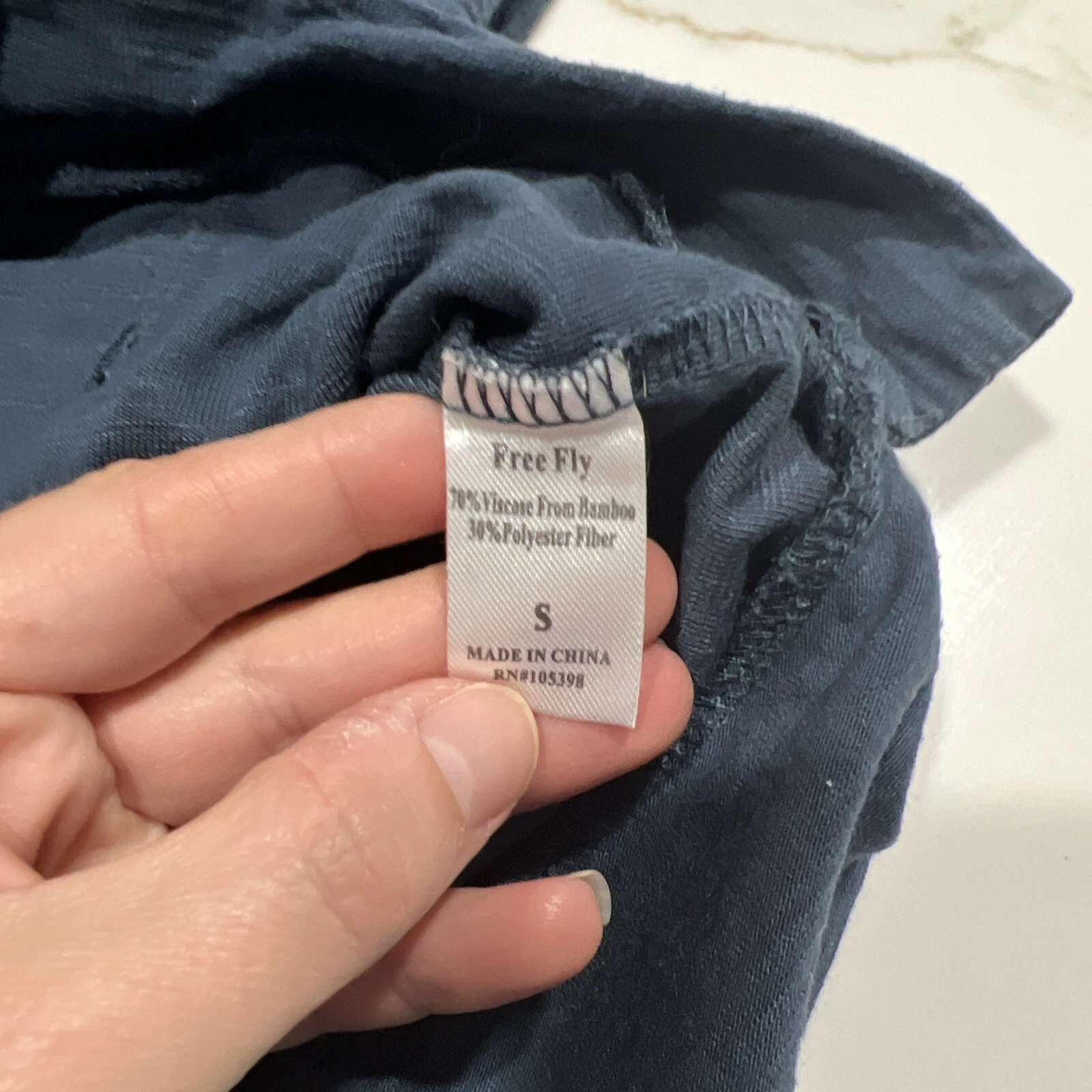 VETEMENTS Felpa con cappuccio FreeFly bambù slub felpa con cappuccio blu con cappuccio manica lunga