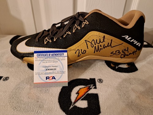DEUCE MCALLISTER NEW ORLEANS SAINTS SIGNED NIKE ALPHA CLEAT PSA DNA OLE MISS