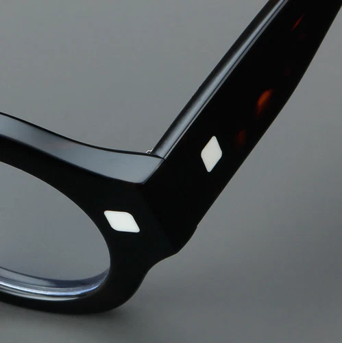 Acetate Round Retro Eyeglasses Men Women Clear Lens Fashion Glasses Frames New - Picture 6 of 19