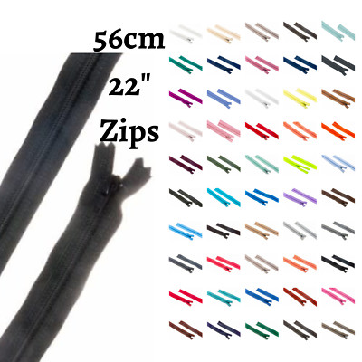 YKK Nylon geschlossenes Ende 56 cm 22'' Reißverschlüsse (x1) Einzelne mehrfarbig Kissen Kleidung
