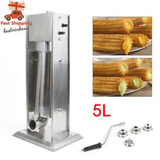 Máquina para hacer churros churrera de donuts españoles manual vertical para el hogar de acero inoxidable 5L