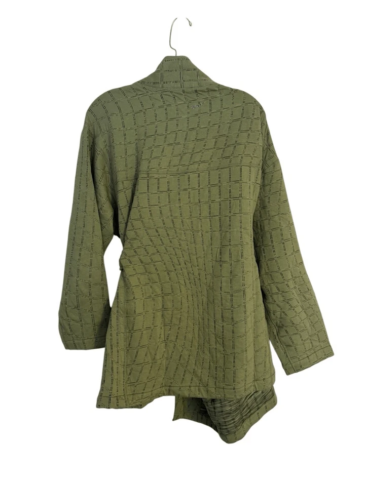 Brand New Nike ThermaFIT Oversized Fit Yoga Training Reversible Green Robe 1X - Image 4 of 4