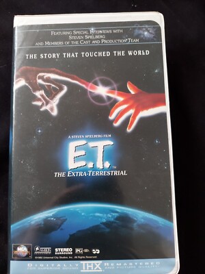E.T. The Extra-Terrestrial Clamshell Digitally Remastered VHS Tape 1996