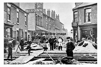 pt7966 - Verlegung von Straßenbahngleisen in Sheffield, Yorkshire - Druck 6x4