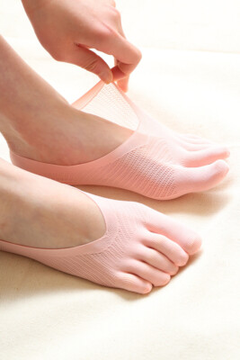 5 Pairs Ladies Summer Tabi Socks Split Two Toes Low Cut Liner Invisible Comfort