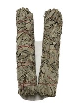9  Long 2  Wide Hand-wrapped California White Sage Smudge Stick 2 Pack Free Ship