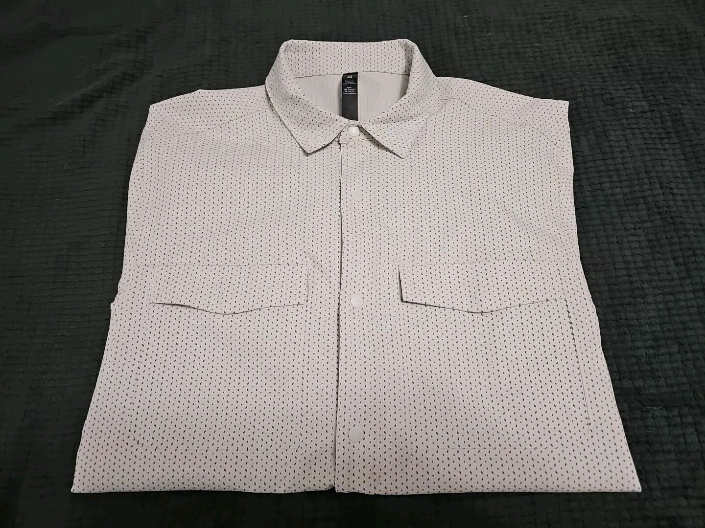 Lululemon Geometric Snap Button Performance Long … - image 1