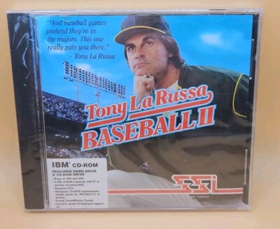 Brand New Sealed Tony La Russa Baseball II (PC, 1993) IBM CD ROM 