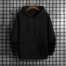 2025 Fall Winter New Arrival Men's Hoodie High Quality Solid Color Hood