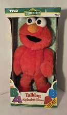 1995 vintage Tyco Talking Alphabet Elmo plush doll With Box